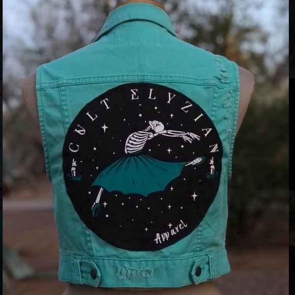 Turquoise Denim Jacket - Picture 2 of 2